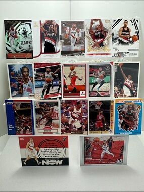 Damian Lillard/Brandon Roy/ Clyde Drexler Blazers 17 card lot
